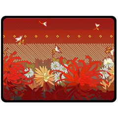 Autumn Pass Double Sided Fleece Blanket (large)  by WensdaiAmbrose