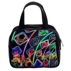 Dragon Lights Classic Handbag (two Sides) by Riverwoman