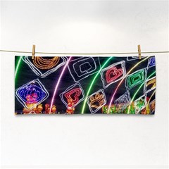 Dragon Lights Hand Towel by Riverwoman