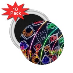 Dragon Lights 2 25  Magnets (10 Pack)  by Riverwoman