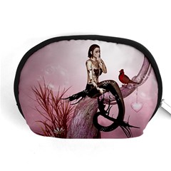 Wonderful Dark Mermaid Sitting On A Tree Accessory Pouch (medium) by FantasyWorld7