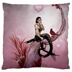 Wonderful Dark Mermaid Sitting On A Tree Standard Flano Cushion Case (two Sides) by FantasyWorld7