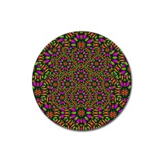 Paradise Flower In The Jungle Magnet 3  (round) by pepitasart