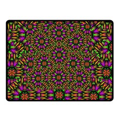 Paradise Flower In The Jungle Double Sided Fleece Blanket (small)  by pepitasart