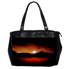 Sunset Sun Light Landscape Oversize Office Handbag by Pakrebo