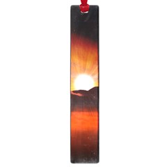 Sunset Sun Light Landscape Large Book Marks by Pakrebo