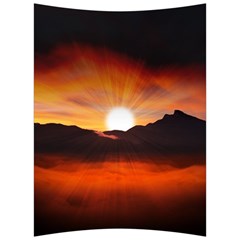 Sunset Sun Light Landscape Back Support Cushion by Pakrebo