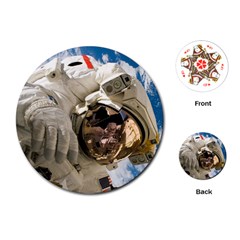 Astronaut Space Shuttle Discovery Playing Cards (round) by Pakrebo