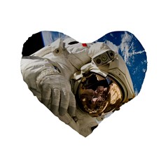 Astronaut Space Shuttle Discovery Standard 16  Premium Heart Shape Cushions by Pakrebo