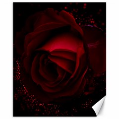 Rose Art Beautiful Beauty Bloom Canvas 11  X 14  by Pakrebo