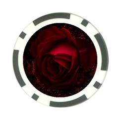 Rose Art Beautiful Beauty Bloom Poker Chip Card Guard by Pakrebo