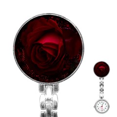 Rose Art Beautiful Beauty Bloom Stainless Steel Nurses Watch by Pakrebo