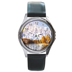 Painting Paint Landscape Nature Round Metal Watch by Pakrebo