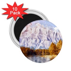 Painting Paint Landscape Nature 2 25  Magnets (10 Pack)  by Pakrebo