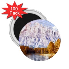 Painting Paint Landscape Nature 2 25  Magnets (100 Pack)  by Pakrebo