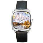 Painting Paint Landscape Nature Square Metal Watch Front