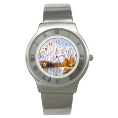 Painting Paint Landscape Nature Stainless Steel Watch by Pakrebo