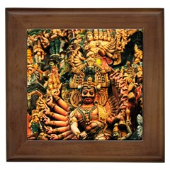 Sculpture Art Temple Tower Framed Tiles by Pakrebo