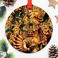 Sculpture Art Temple Tower Ornament (round) by Pakrebo