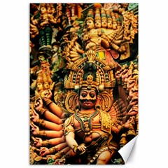 Sculpture Art Temple Tower Canvas 24  X 36  by Pakrebo