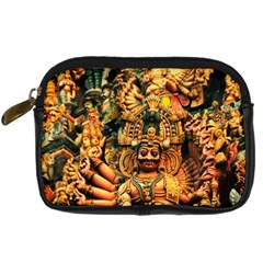 Sculpture Art Temple Tower Digital Camera Leather Case by Pakrebo