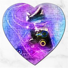 Ski Boot Ski Boots Skiing Activity Jigsaw Puzzle (heart) by Pakrebo