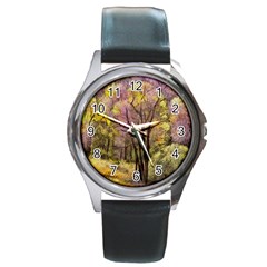 Outdoor Nature Natural Woods Round Metal Watch by Pakrebo