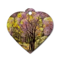 Outdoor Nature Natural Woods Dog Tag Heart (two Sides) by Pakrebo