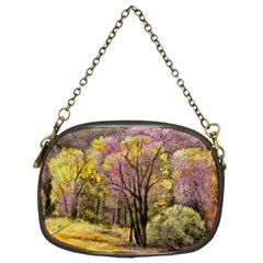 Outdoor Nature Natural Woods Chain Purse (one Side) by Pakrebo