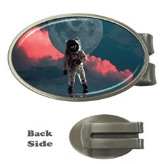 Astronaut Moon Space Planet Money Clips (oval)  by Pakrebo