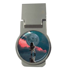 Astronaut Moon Space Planet Money Clips (round)  by Pakrebo