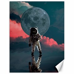 Astronaut Moon Space Planet Canvas 18  X 24  by Pakrebo