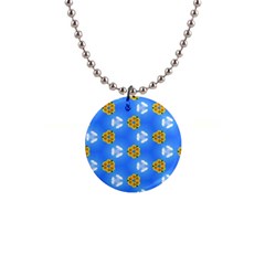 Pattern Sequence Motif Design Plan Flowers 1  Button Necklace by Pakrebo