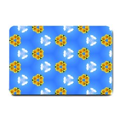 Pattern Sequence Motif Design Plan Flowers Small Doormat  by Pakrebo