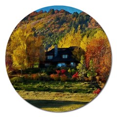 Outdoor Landscape Scenic View Magnet 5  (round) by Pakrebo