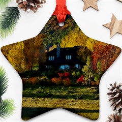 Outdoor Landscape Scenic View Star Ornament (two Sides) by Pakrebo