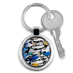 Art Fish Salmon Sydney Metal Key Chain (round) by Pakrebo