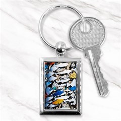 Art Fish Salmon Sydney Metal Key Chain (rectangle) by Pakrebo