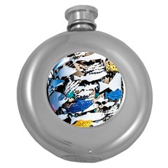 Art Fish Salmon Sydney Metal Round Hip Flask (5 Oz) by Pakrebo