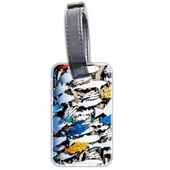 Art Fish Salmon Sydney Metal Luggage Tag (two Sides) by Pakrebo