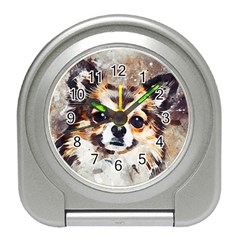 Chihuahua Dog Cute Pets Small Travel Alarm Clock by Pakrebo