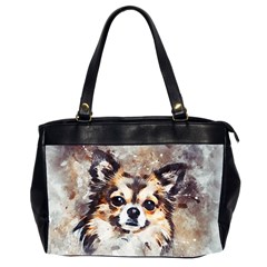 Chihuahua Dog Cute Pets Small Oversize Office Handbag (2 Sides) by Pakrebo