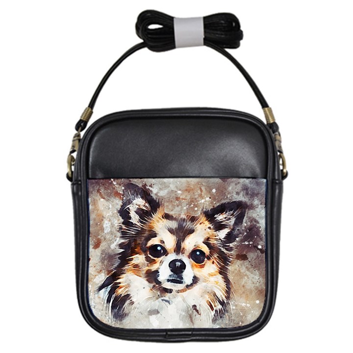 Chihuahua Dog Cute Pets Small Girls Sling Bag