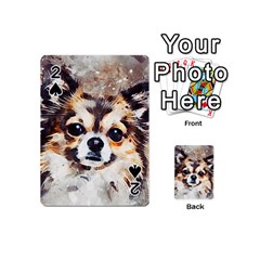 Chihuahua Dog Cute Pets Small Playing Cards Double Sided (mini) by Pakrebo