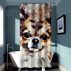 Chihuahua Dog Cute Pets Small Shower Curtain 36  X 72  (stall)  by Pakrebo