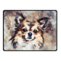 Chihuahua Dog Cute Pets Small Double Sided Fleece Blanket (small)  by Pakrebo