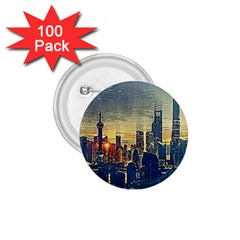 City Metro Pole Buildings 1 75  Buttons (100 Pack)  by Pakrebo