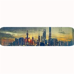 City Metro Pole Buildings Large Bar Mats by Pakrebo