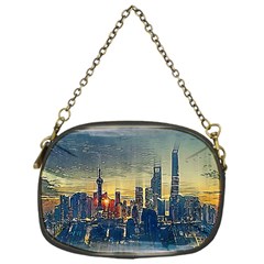 City Metro Pole Buildings Chain Purse (one Side) by Pakrebo