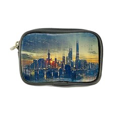 City Metro Pole Buildings Coin Purse by Pakrebo